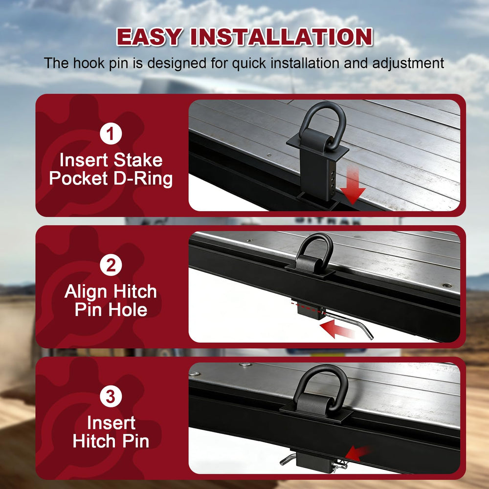 AYMMIC powder-coated black finish helps resist corrosion during long hauls