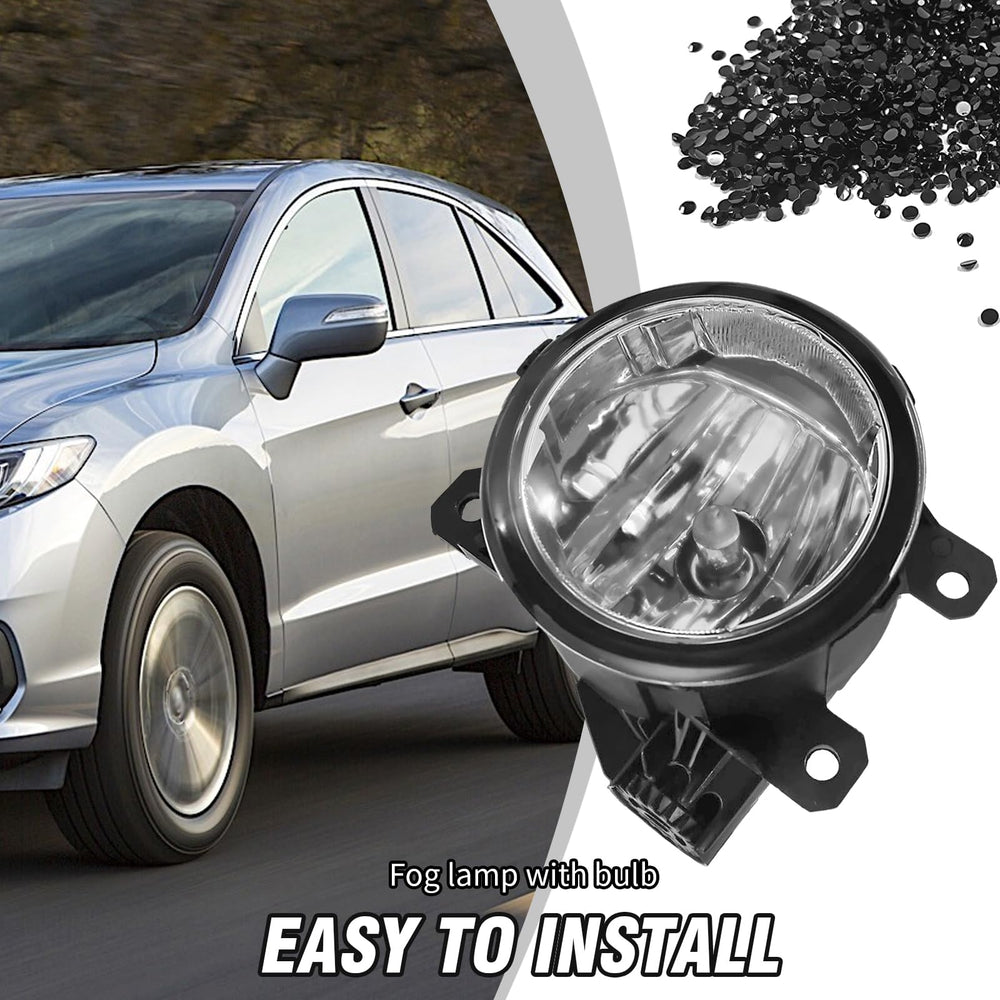 Aynaxcol fog lamps with H11 clear bulbs fit Acura TL for confident night commutes