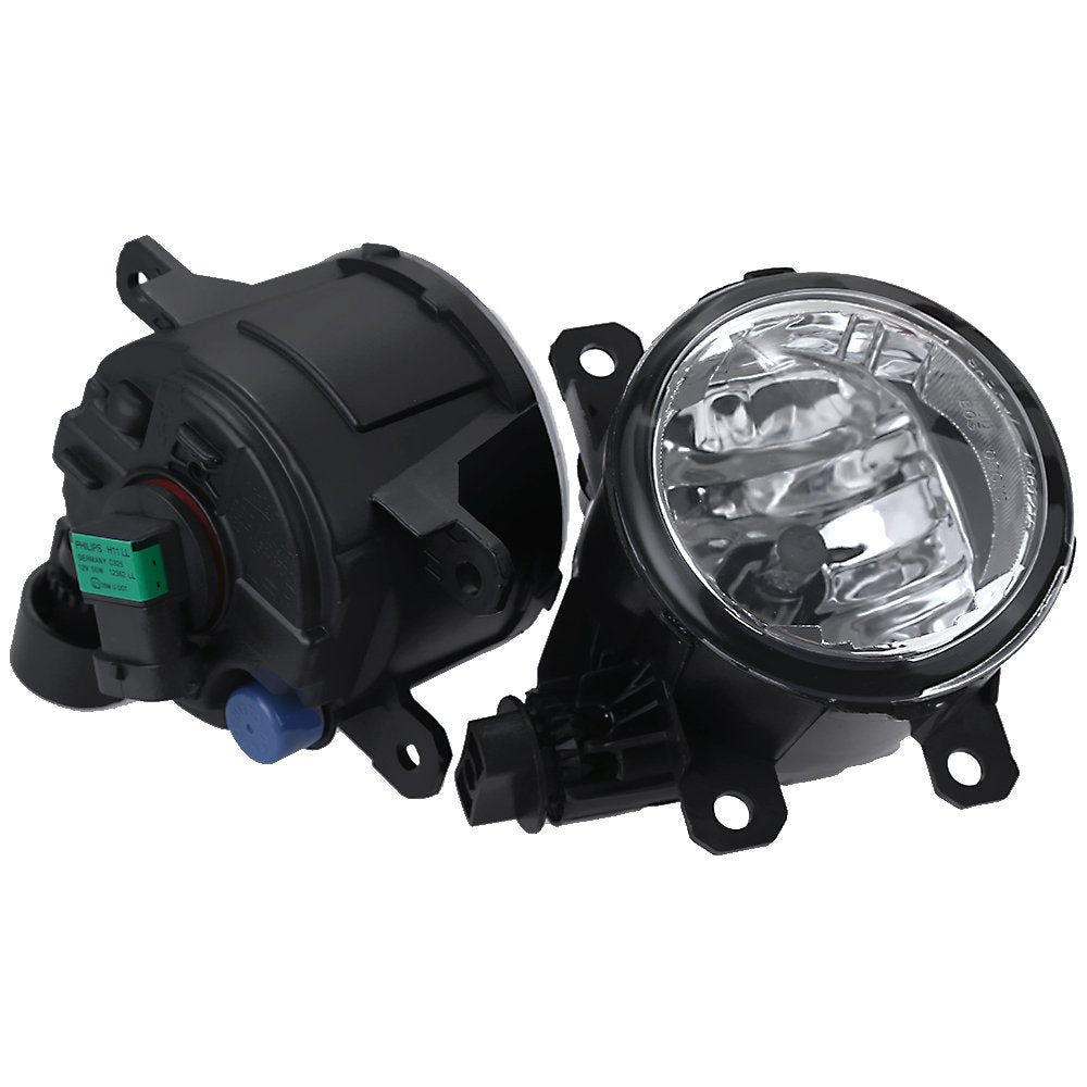 Aynaxcol fog lights with H11 clear bulbs illuminate Honda TSX for clear night driving