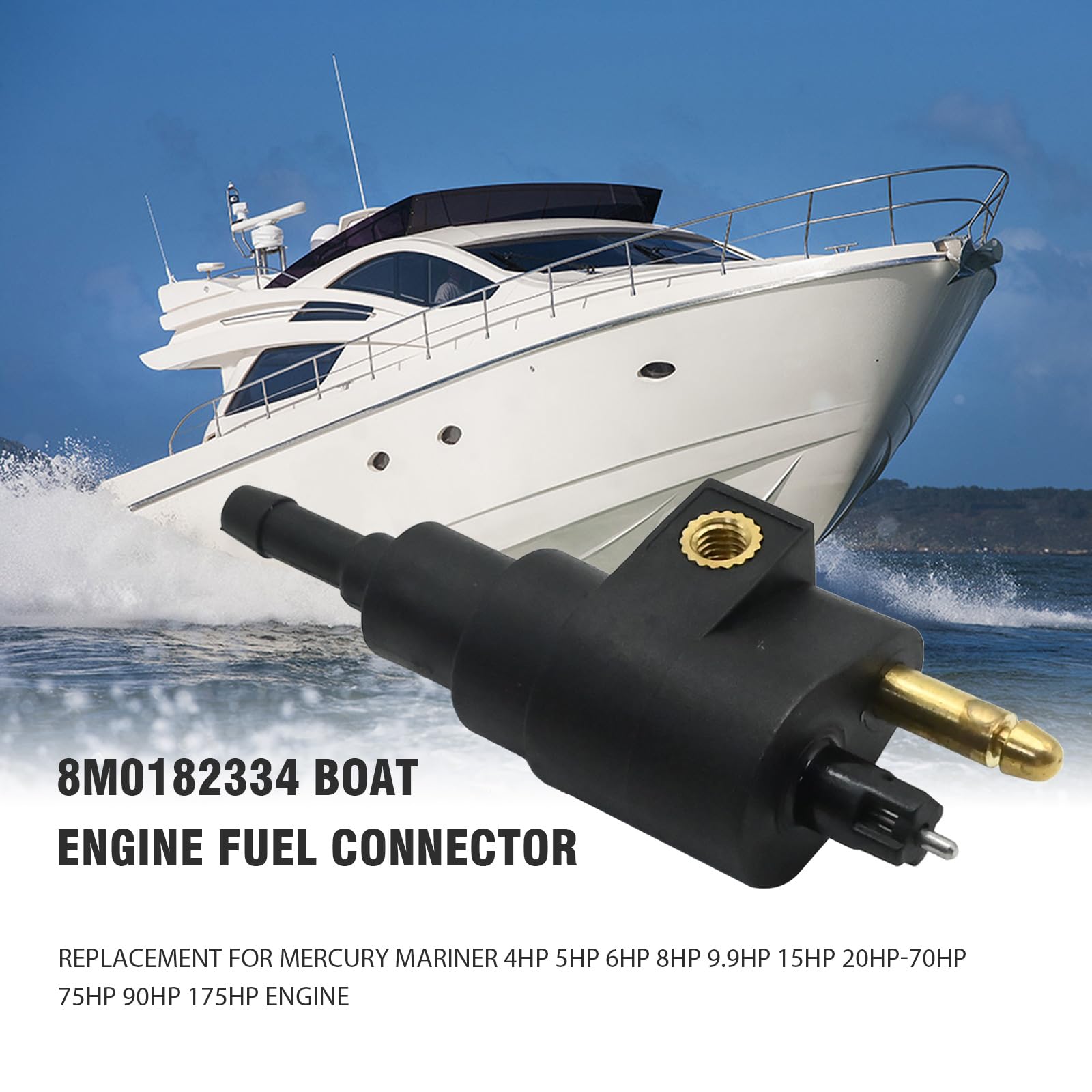 Package image showing Aynaxcol fuel connector included with replacement part.