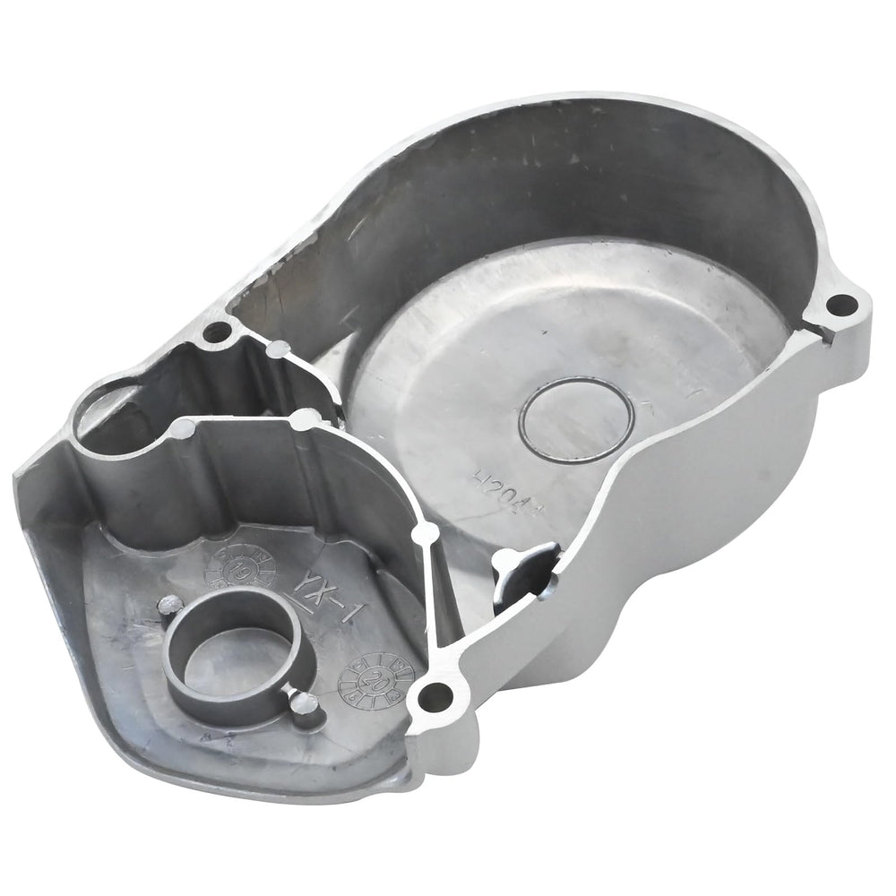 Aynaxcol left-stator cover rugged finish offers durable engine protection.