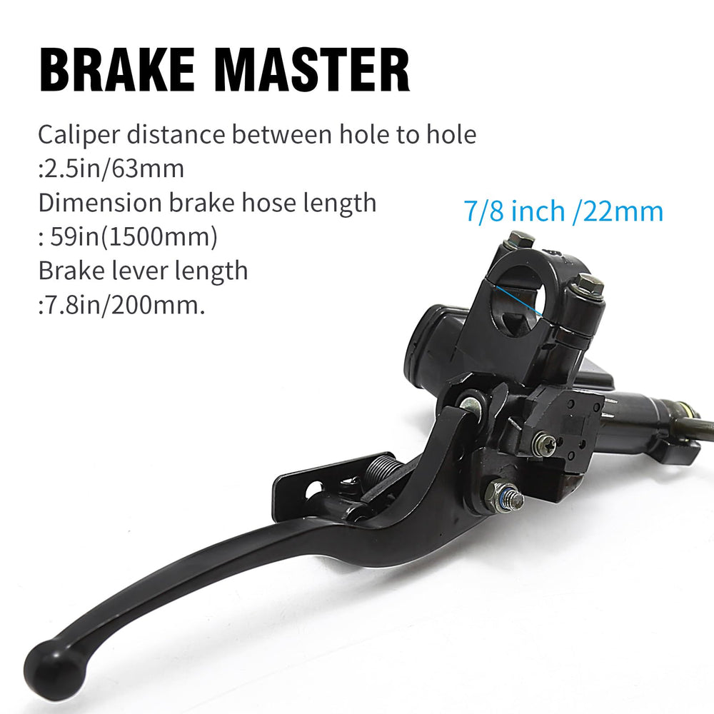 Aynaxcol rear brake caliper with hydraulic disc setup