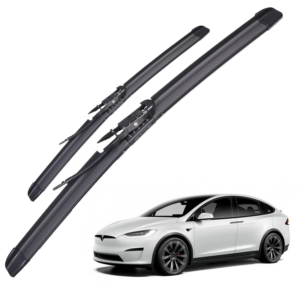AYWSTC wipers for Tesla Model X with integrated spray for clear rain clearing