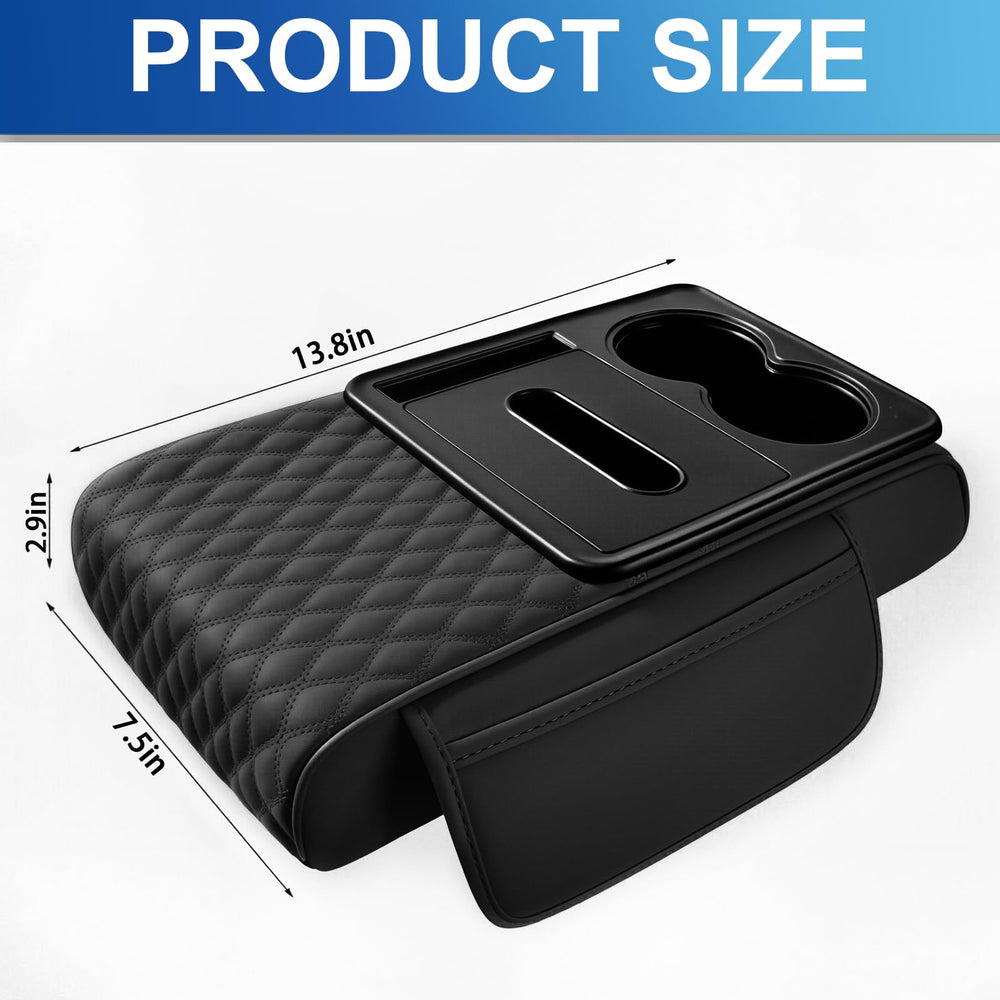 Azconty armrest box features non-slip backing and adjustable straps for secure fit.