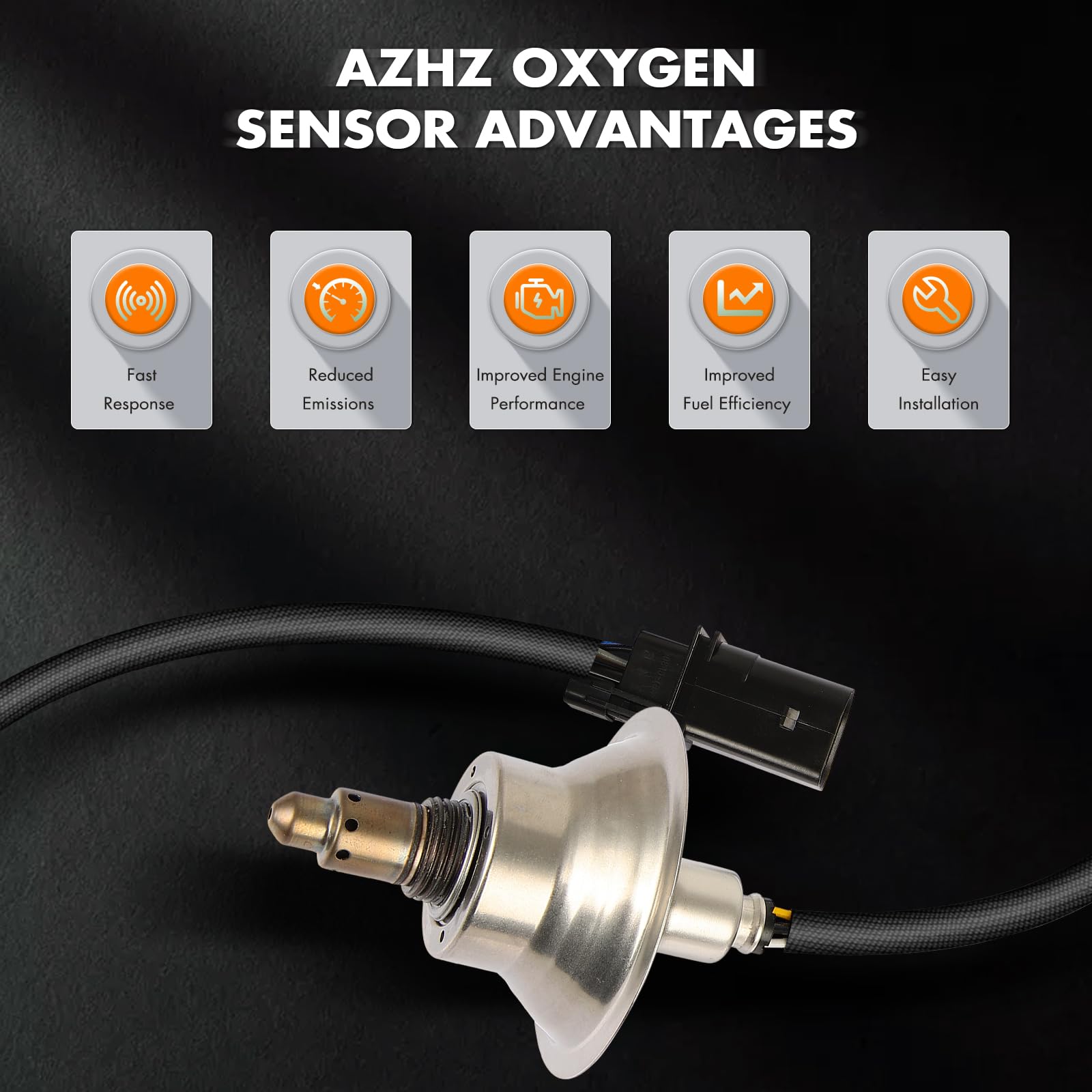 AZHZ Sorento sensor image demonstrates robust O2 sensor for reliable engine management.