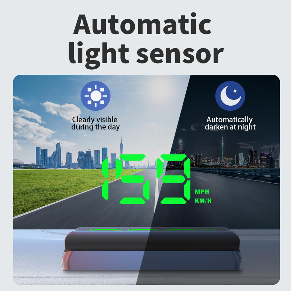 AZIJYV HUD overspeed warning at 120 km/h helps high speed road awareness