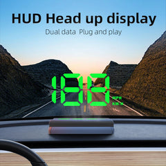 AZIJYV HUD overspeed warning at 60 km/h enhances early awareness