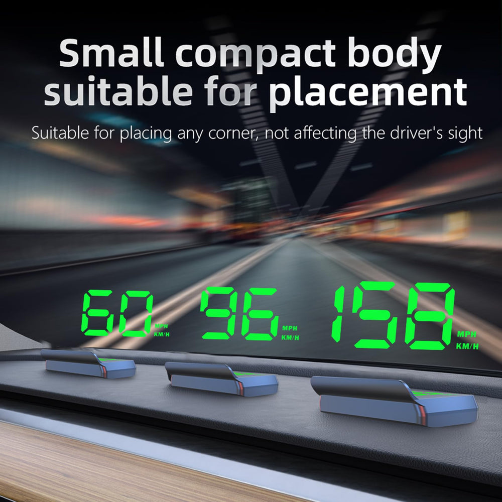 AZIJYV HUD overspeed warning at 80 km/h supports safer highway cruising