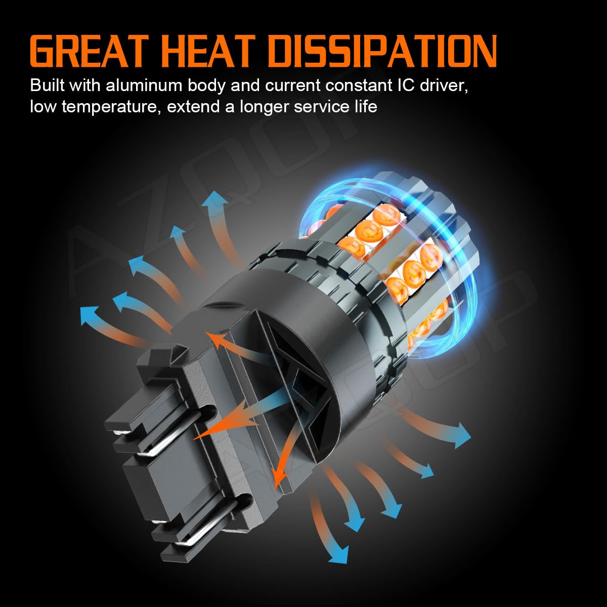 AZQOP 3000K amber LED lighting improves signal clarity