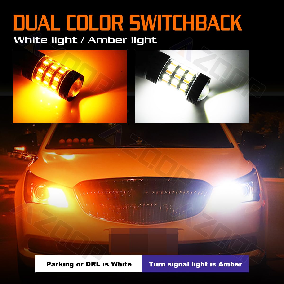 AZQOP bulbs offering up to 50,000 hours lifespan and aluminum housing.