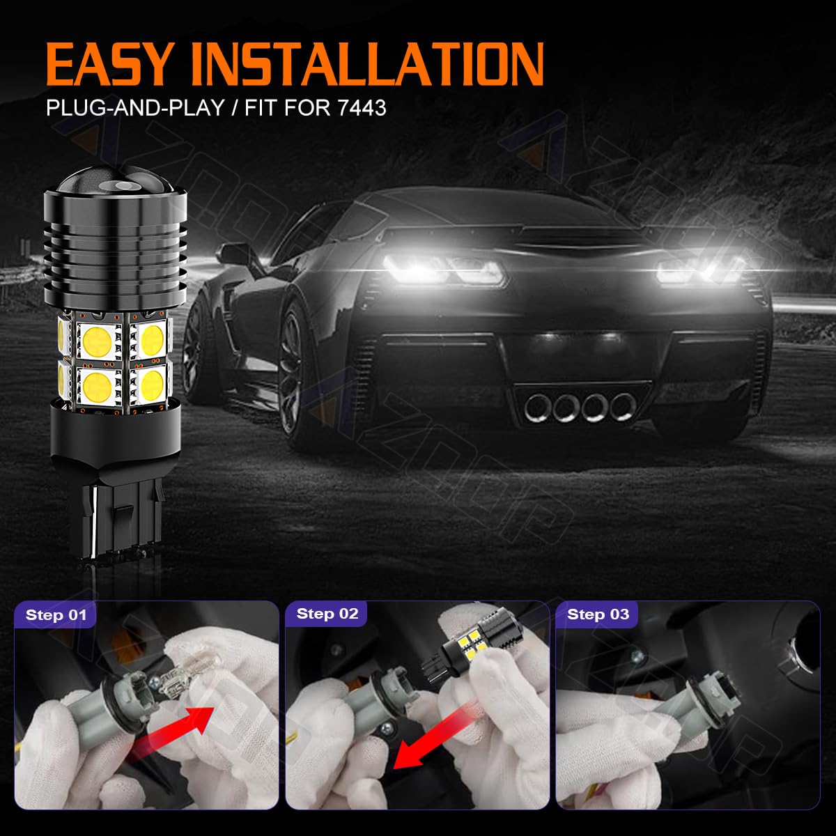 AZQOP 7440 LED bulbs rated up to 50,000 hours