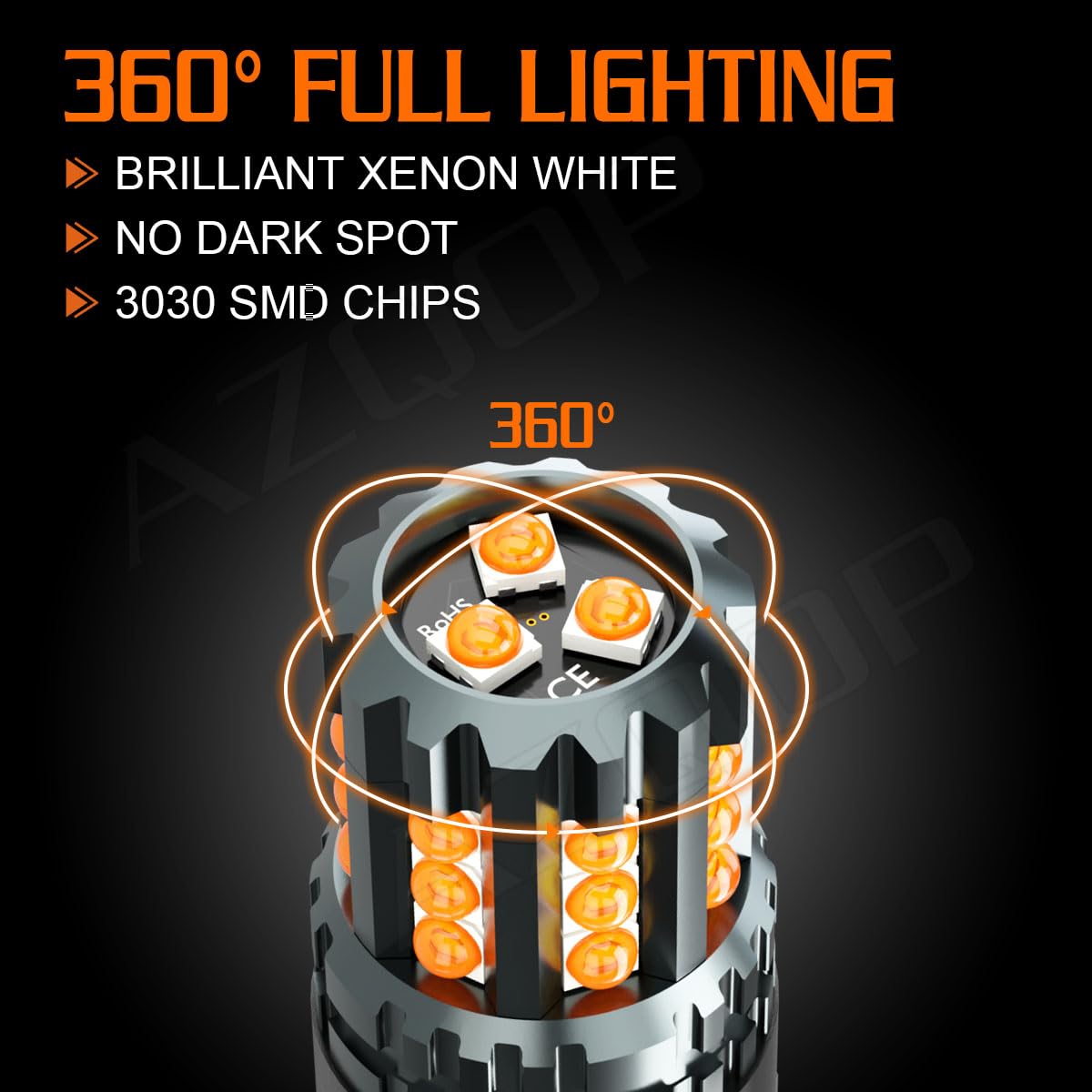 AZQOP aluminum housing LED bulb with heat dissipation for longer life