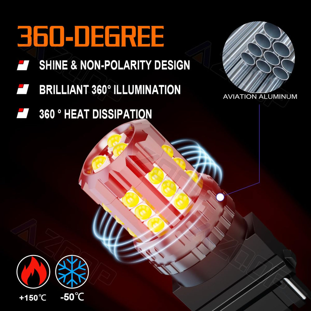 AZQOP red LED bulbs 2-pack for fast replacement.