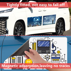AzReference rounded corners magnets designed to resist lift at highway speeds.