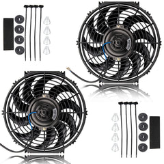 AZUNYYDS 12-inch radiator fan front view for efficient cooling