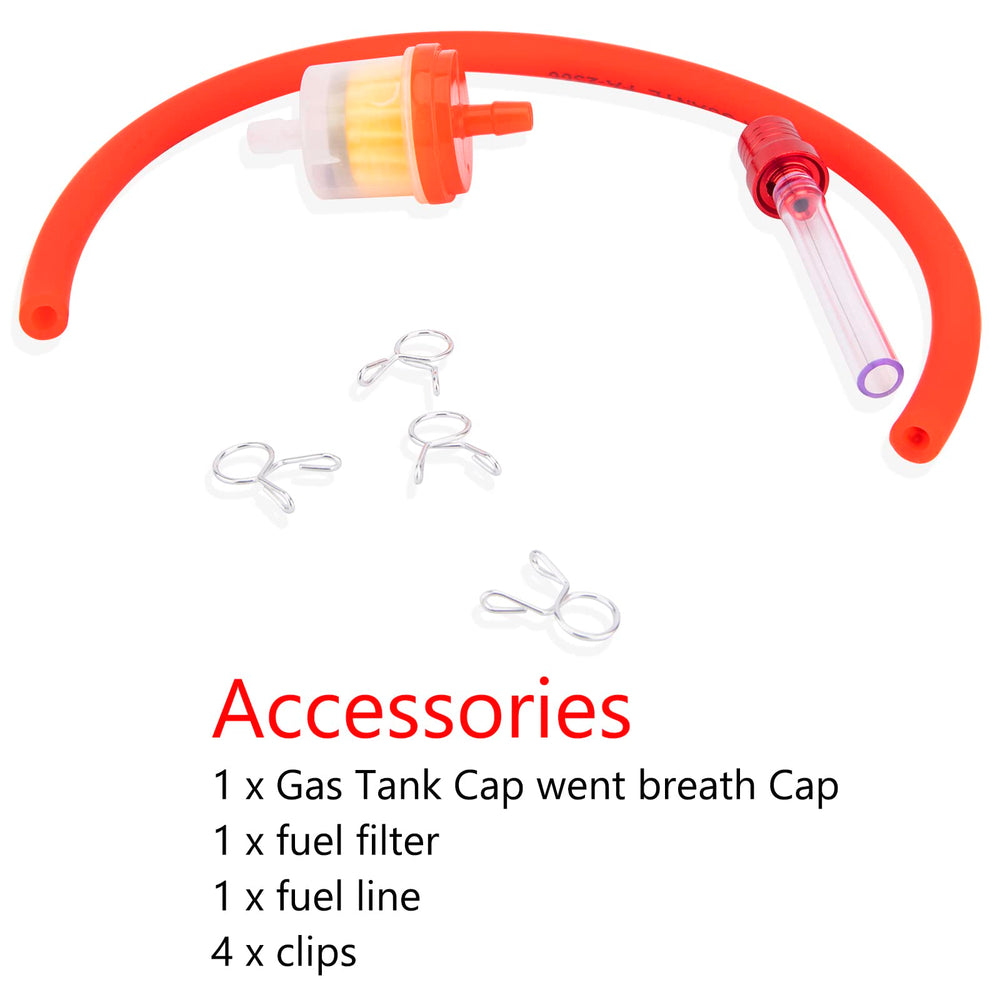AZUNYYDS 110cc tank cap and vent image shows leak-free sealing design