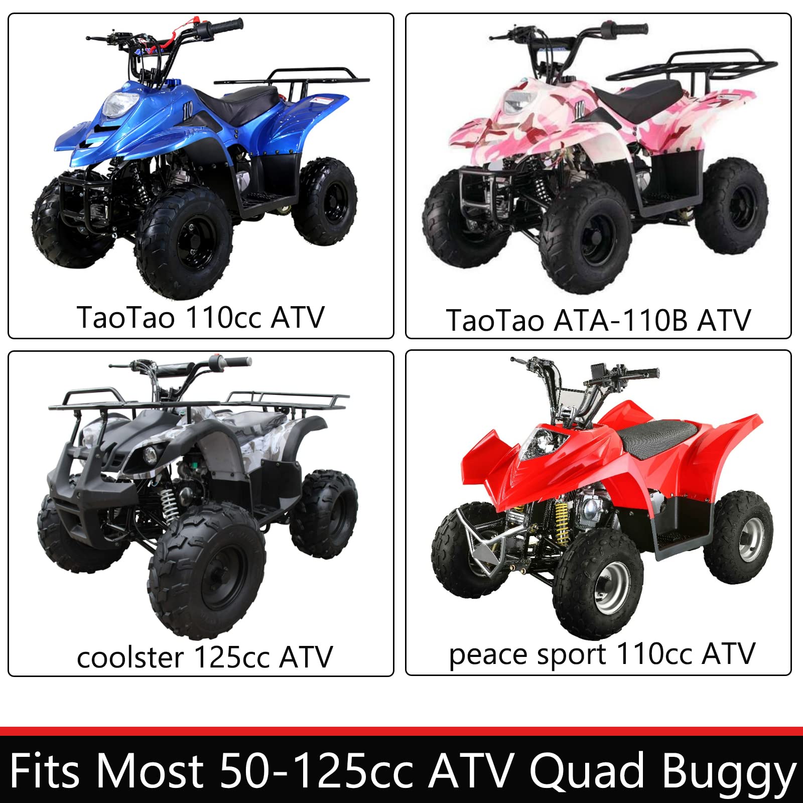 AZUNYYDS 110cc tank package contents image illustrates complete installation kit