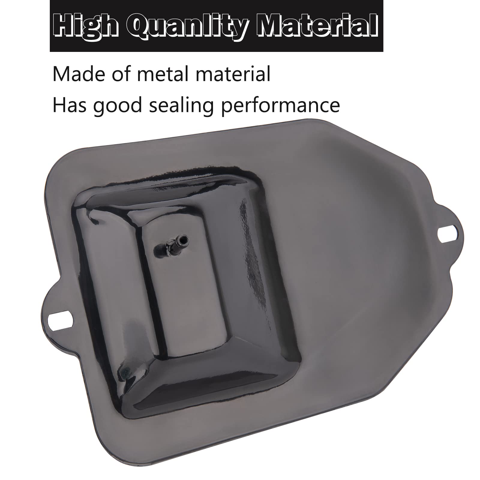 AZUNYYDS 110cc metal tank side view emphasizes compact fit for sleek ATV integration