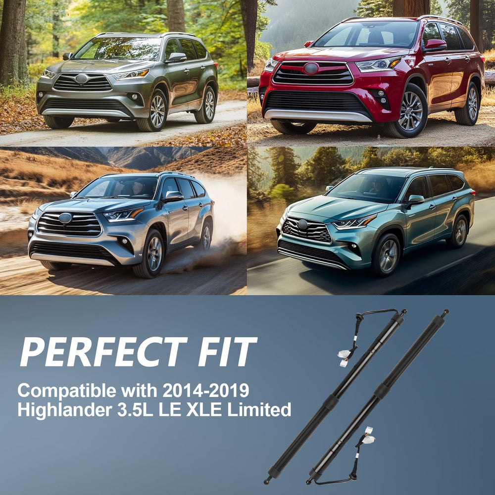 B.ZSSY Highlander tailgate right strut provides steady assist during loading