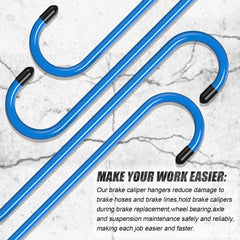 Bac-kitchen rubber-tipped hooks prevent scratches on painted suspension parts.