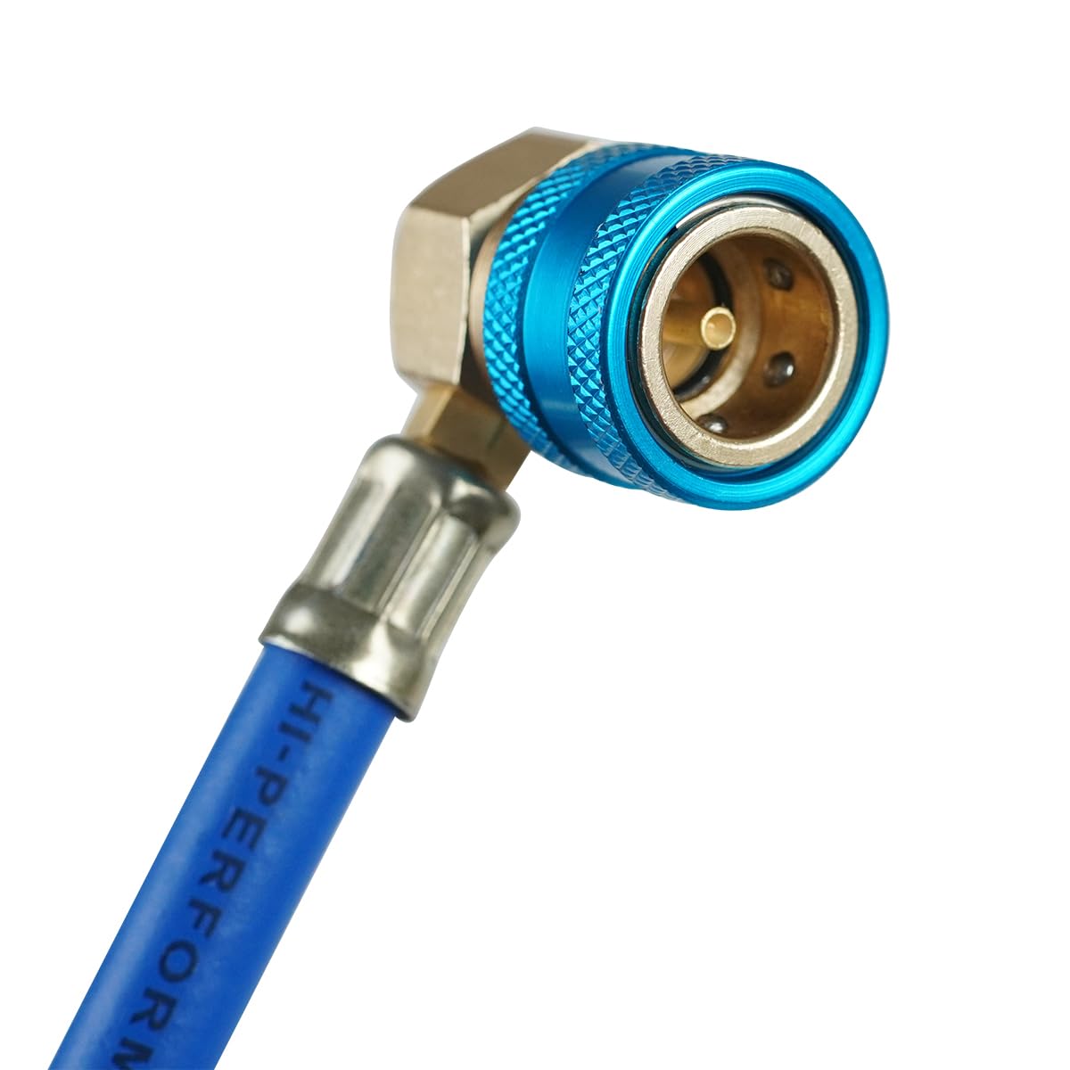 BACOENG low-side quick coupler shown for easy connection to the AC system.