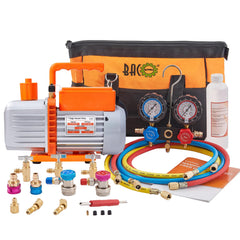 BACOENG vacuum pump for HVAC evacuations and fast system pulls.