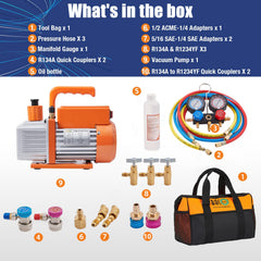 BACOENG sparkless vacuum pump operating safely during refrigerant handling
