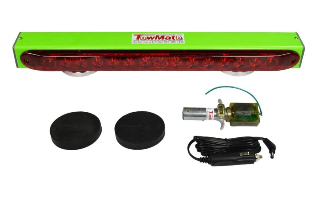 Bad Ass Tow TM22G 22-inch wireless tow light bar with magnetic mount for quick setup.