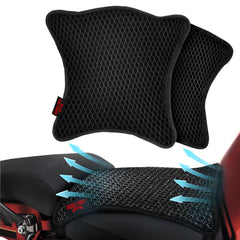 Badass Moto cool mesh seat cover front view with airflow for cooler rides