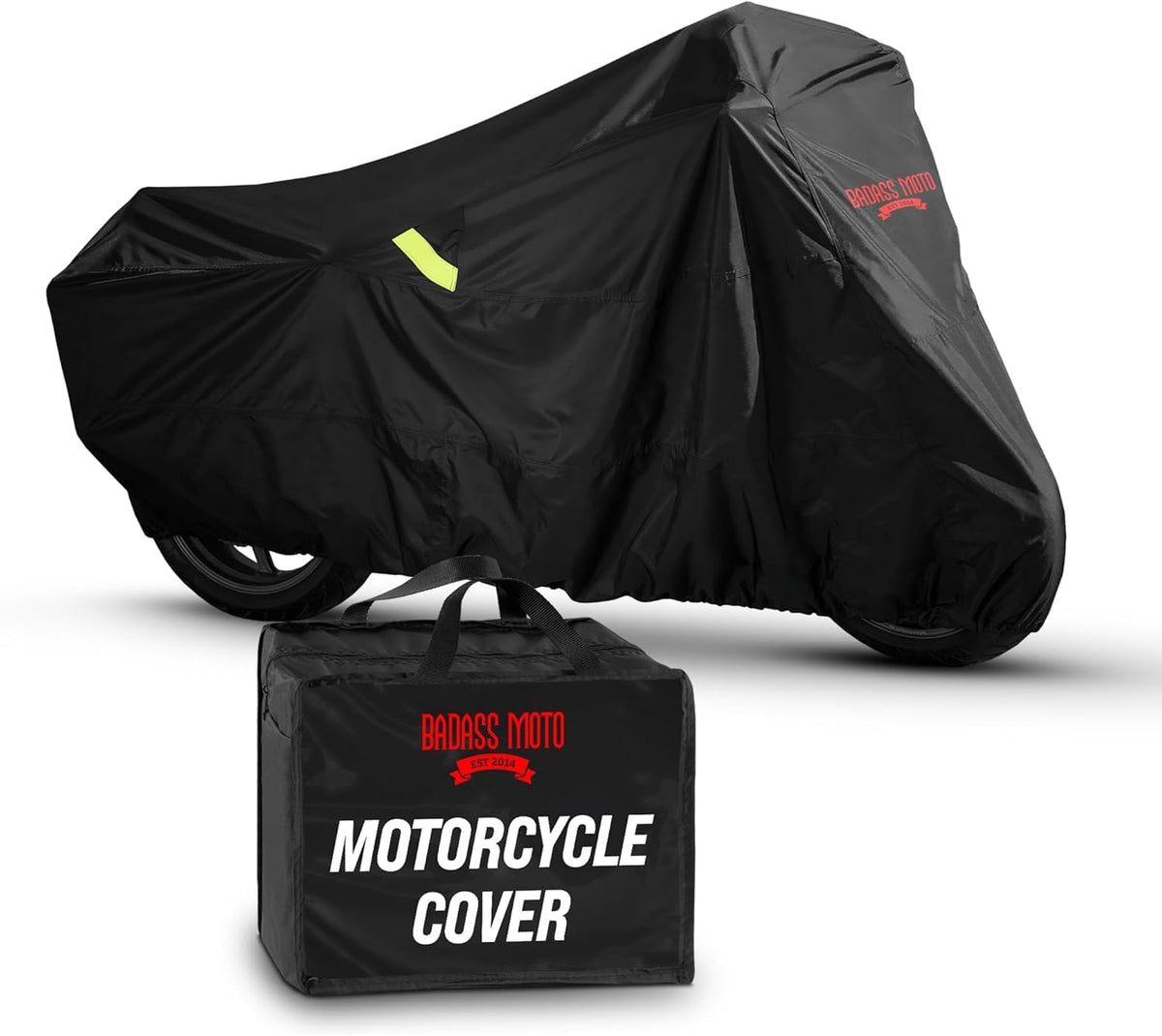 Badass Moto Ultimate Motorcycle Cover on Harley Sportster for all weather protection.