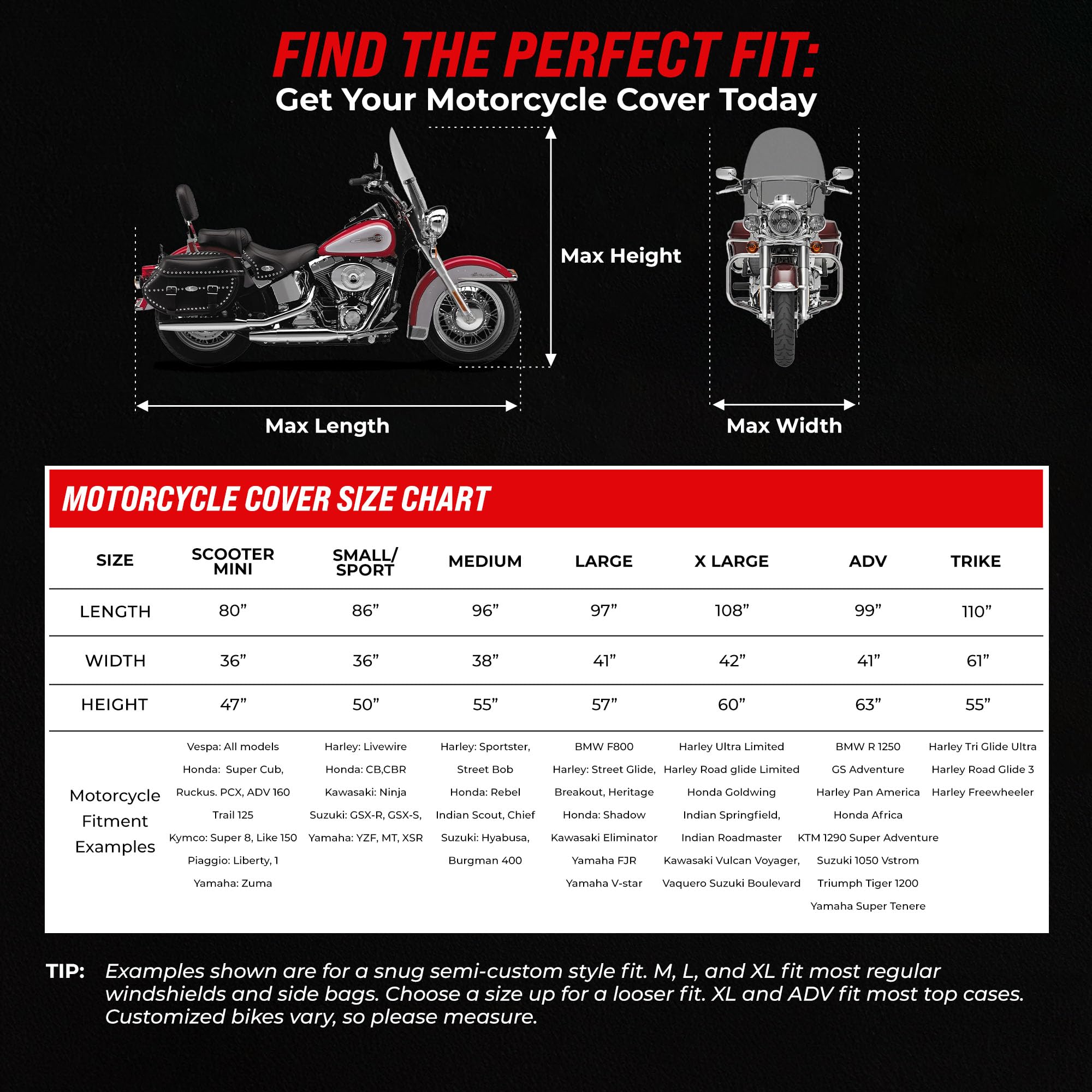 Badass Moto Reinforced grommets deliver wind-ready durability.