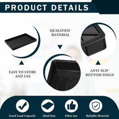 Baderke oil drain pan in black for discreet garage use