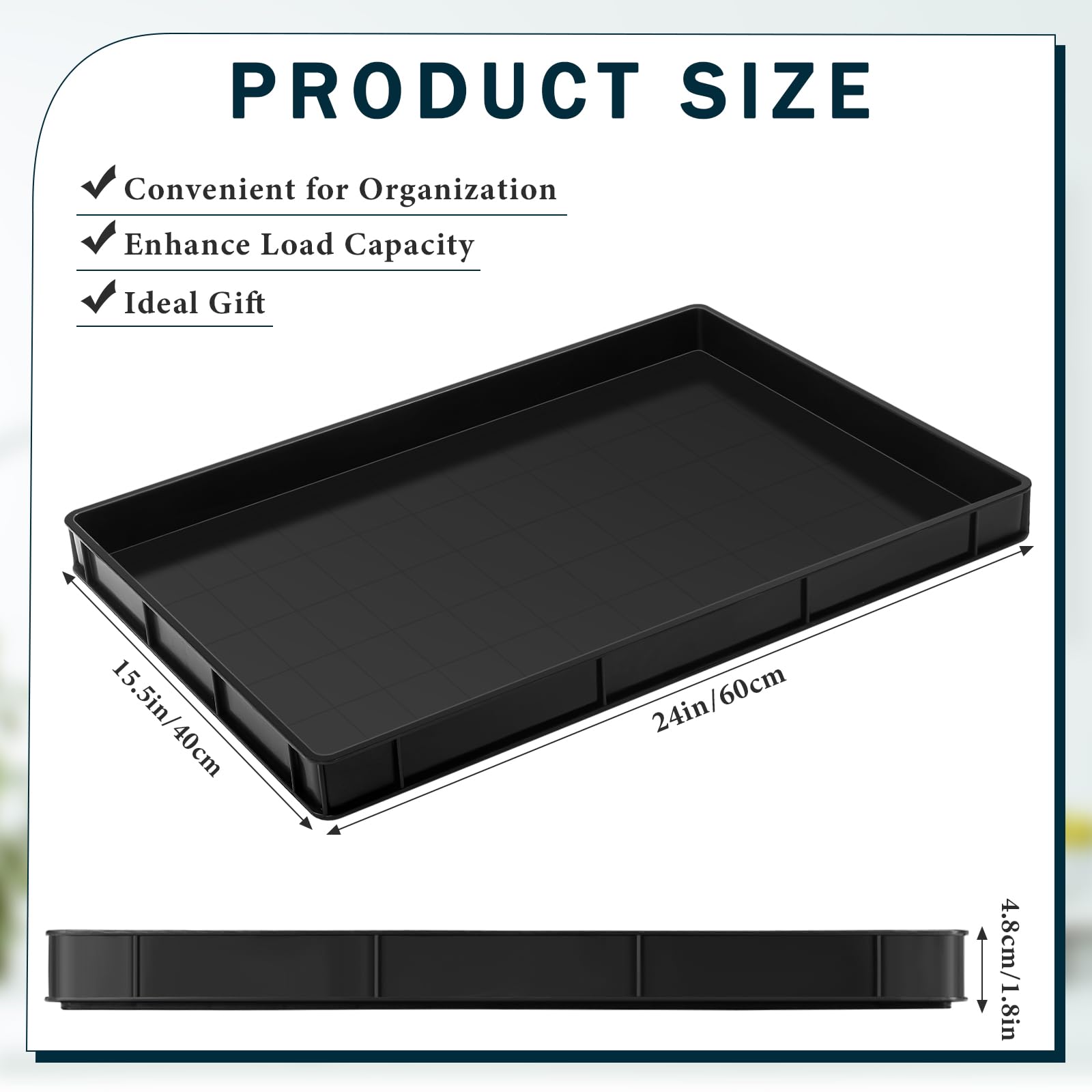 Baderke oil drain pan depth 1.89 inches for effective oil capture