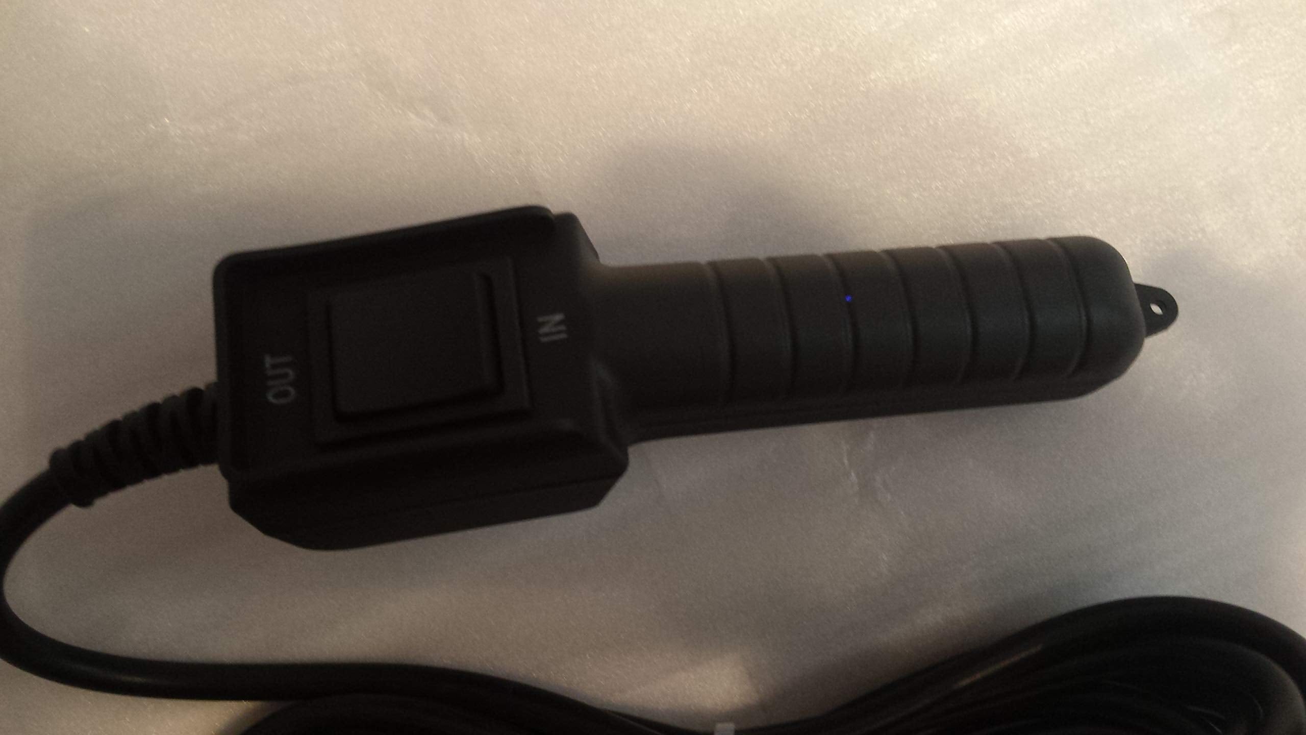 Badlands remote switch featuring a 12-foot cord for flexible operation from the seat.