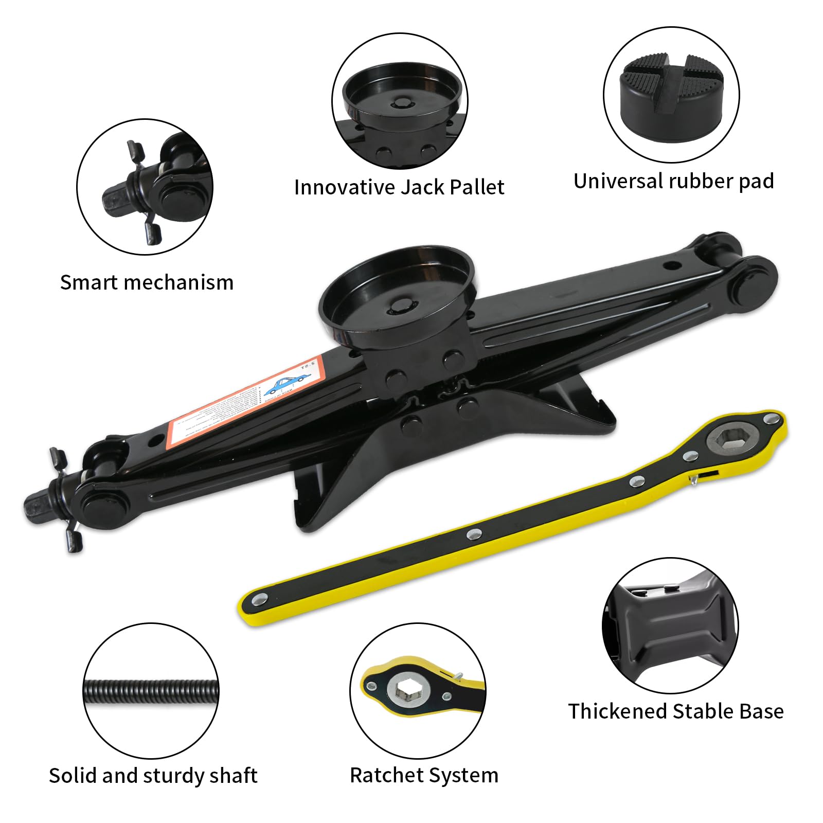 Baffixit wide lifting range from 4.3 to 17.3 inches fits many vehicles.