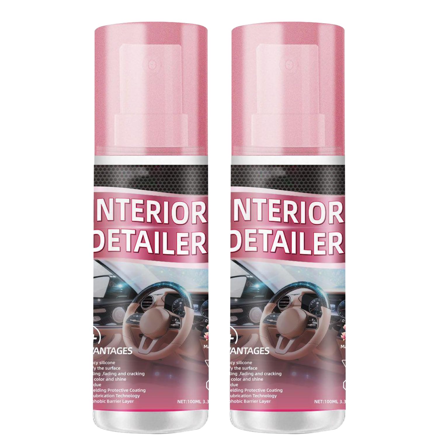 BAGISTES interior cleaner bottle 15oz for deep cleaning and shine