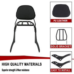 BAIONE Worldmotop detachable backrest on Honda CMX300 for 2017-2022 model year