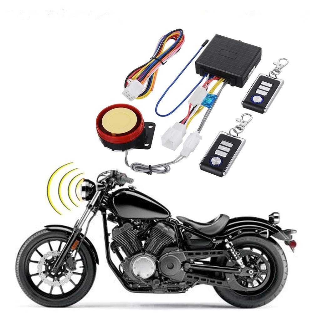 BAITHNA DC12V anti-theft alarm on motorcycle with deterrent siren and indicators