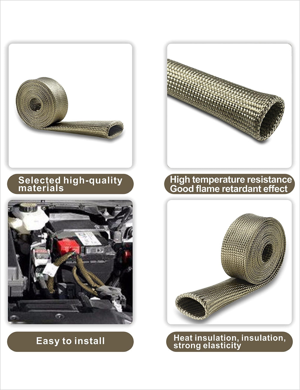 BaiYiQing heat wrap sleeve is easy to install and flexible for tight spaces.