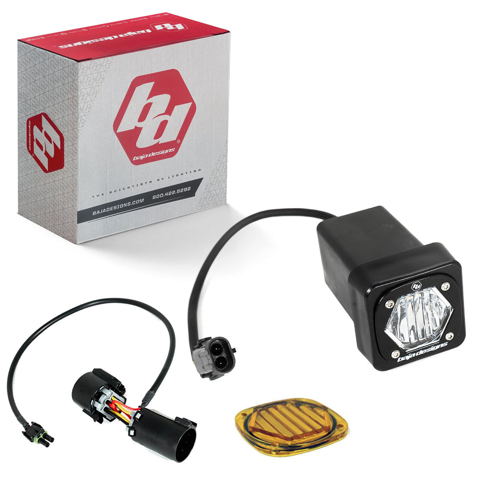 Baja Designs S1 hitch light kit bracket-mount for easy, bright reverse lighting on trails.