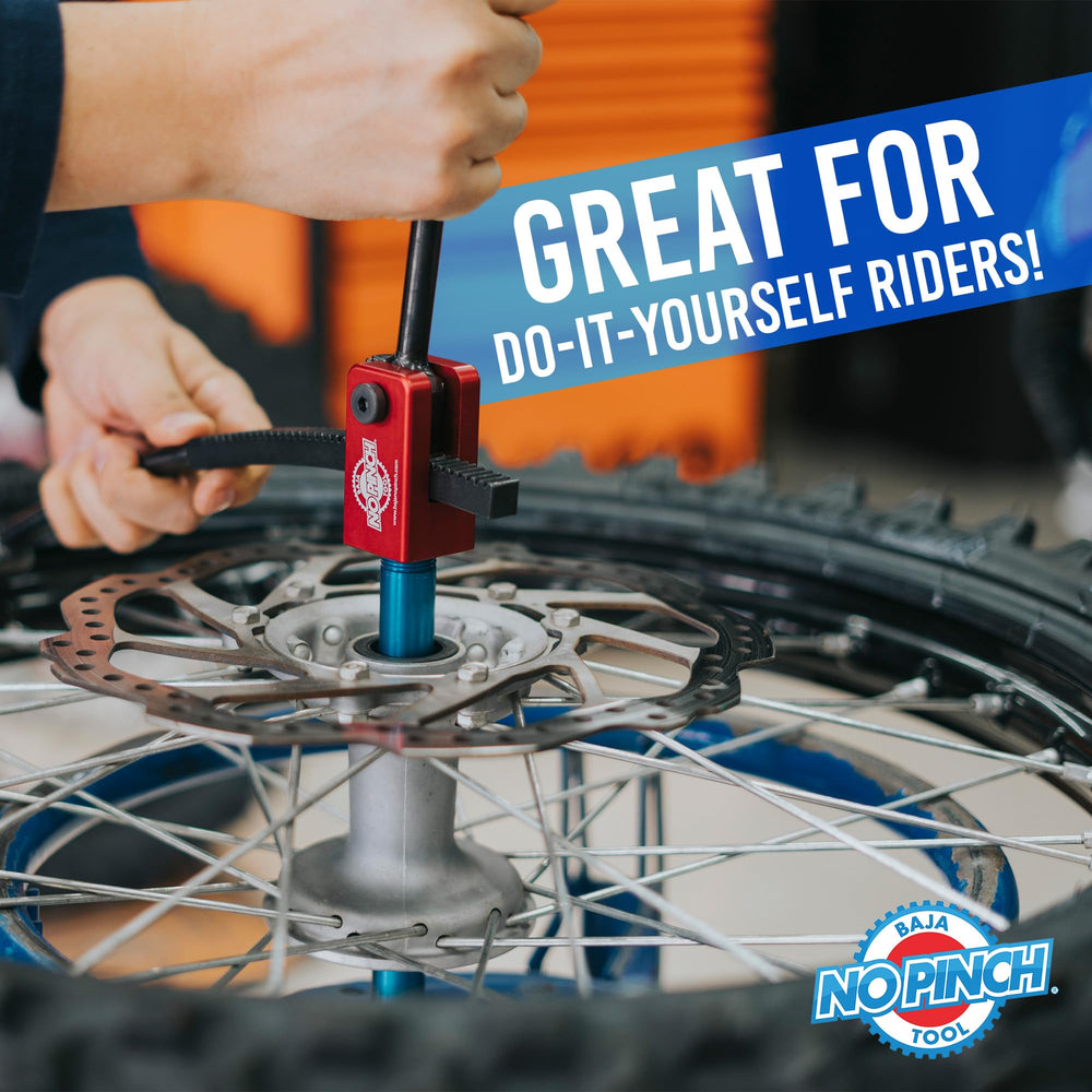 BAJA NO PINCH kit includes 20mm axle for quick mounting