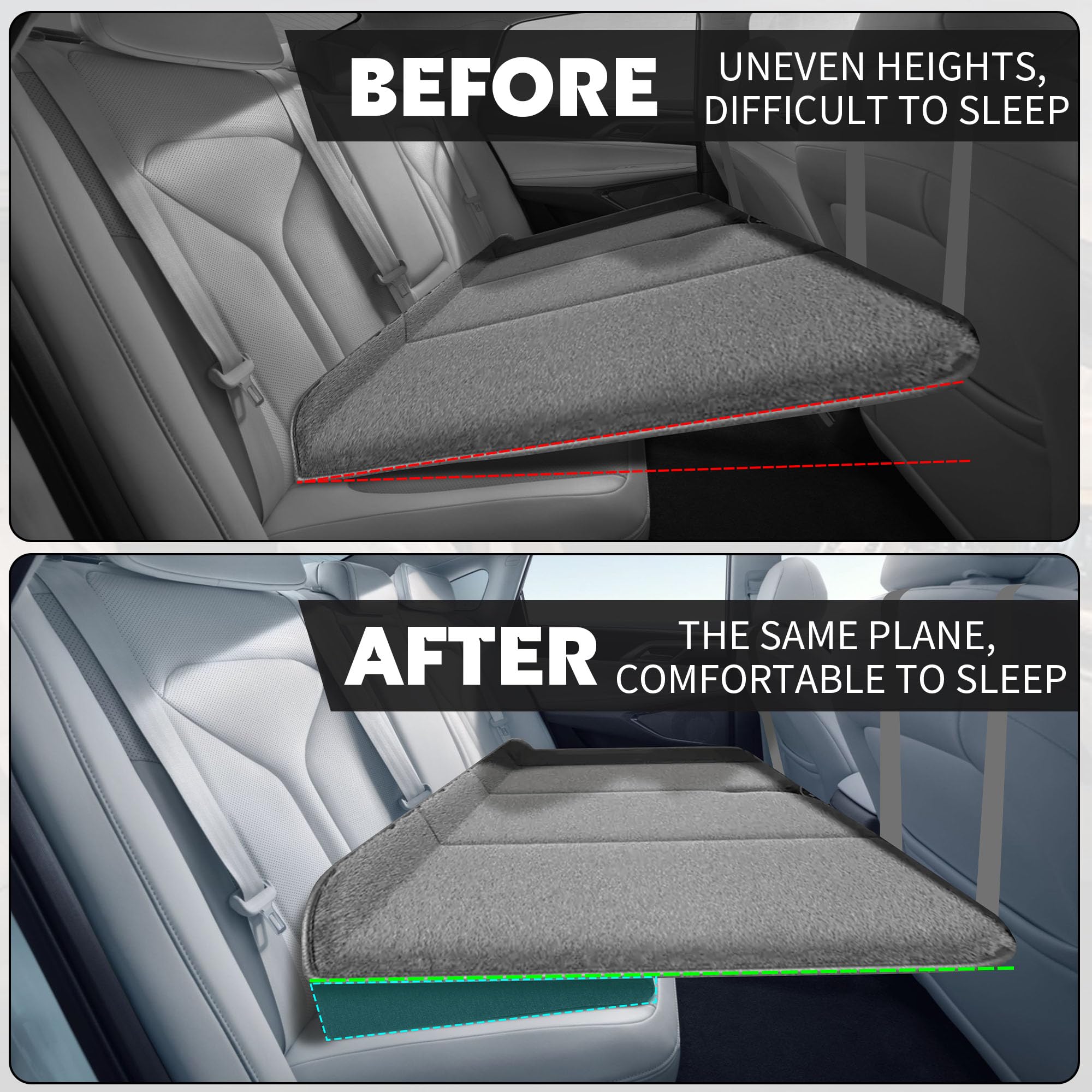 BALAPET car seat wedge cushion dense sponge provides strong support