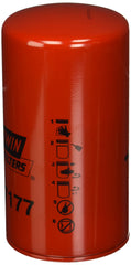 Baldwin Filters oil filter packaging demonstrates compact dimensions for easy storage and shipping.