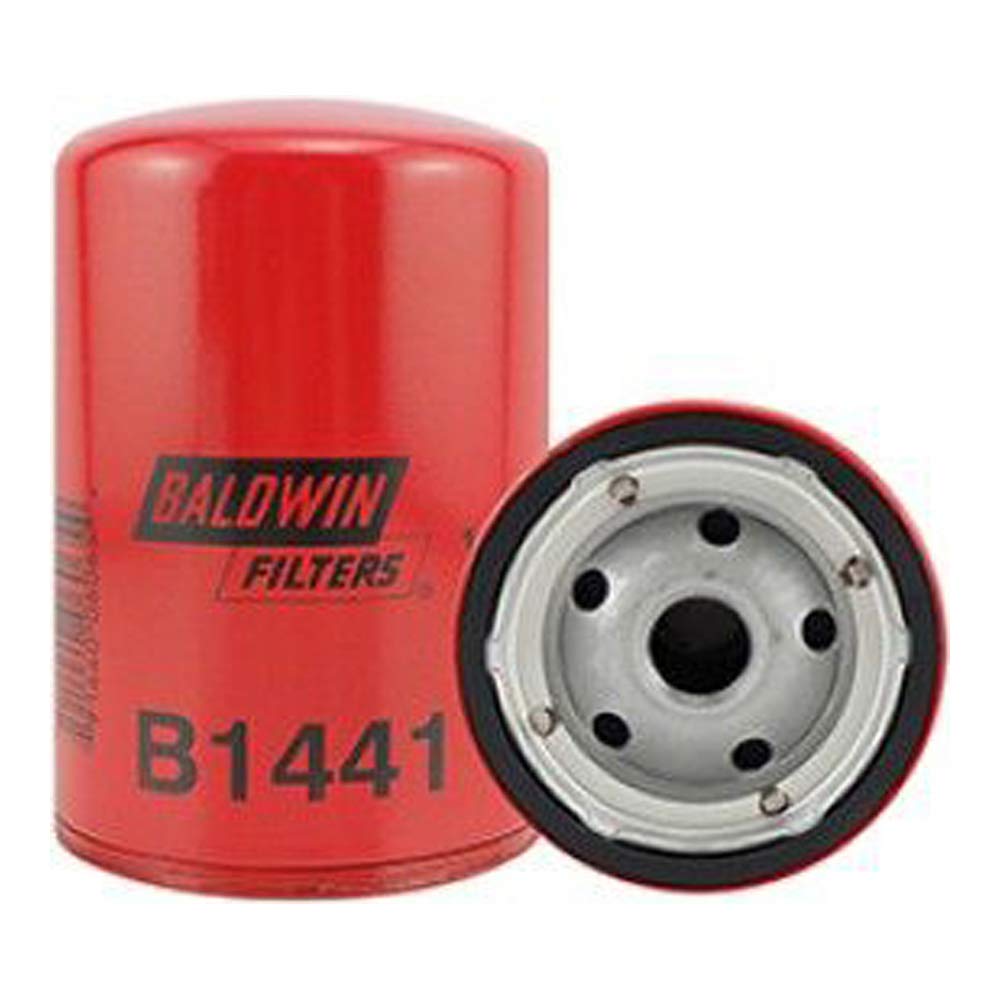 Baldwin Spin-On filter with 13/16 inch thread for vehicle-specific fit and easy replacement.