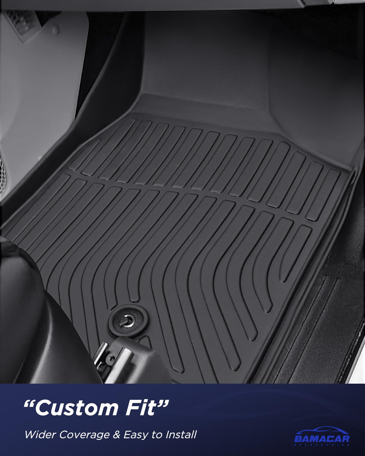 BAMACAR cargo mat guards the rear luggage area from spills.