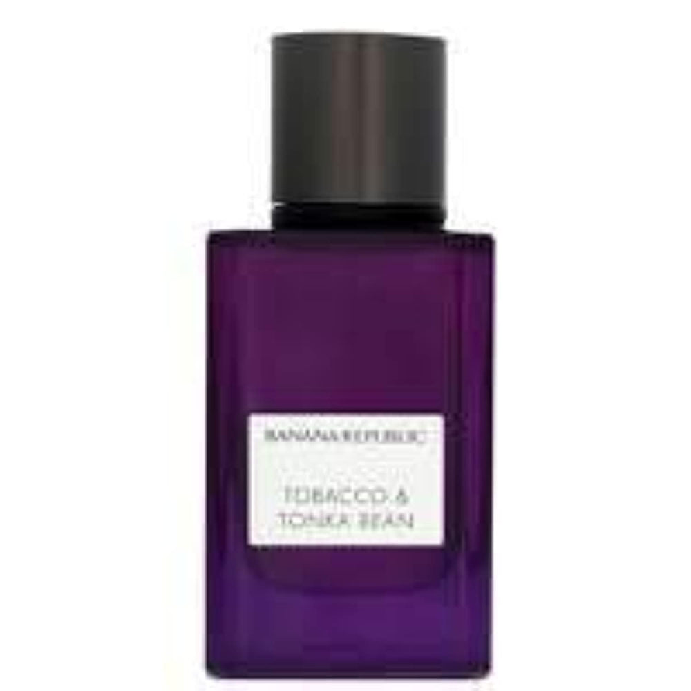 Banana Republic Icon Tobacco & Tonka Bean bottle viewed up close for everyday elegance