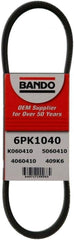 Bando USA serpentine belt 6 ribs 1040mm in engine bay for reliable drive system
