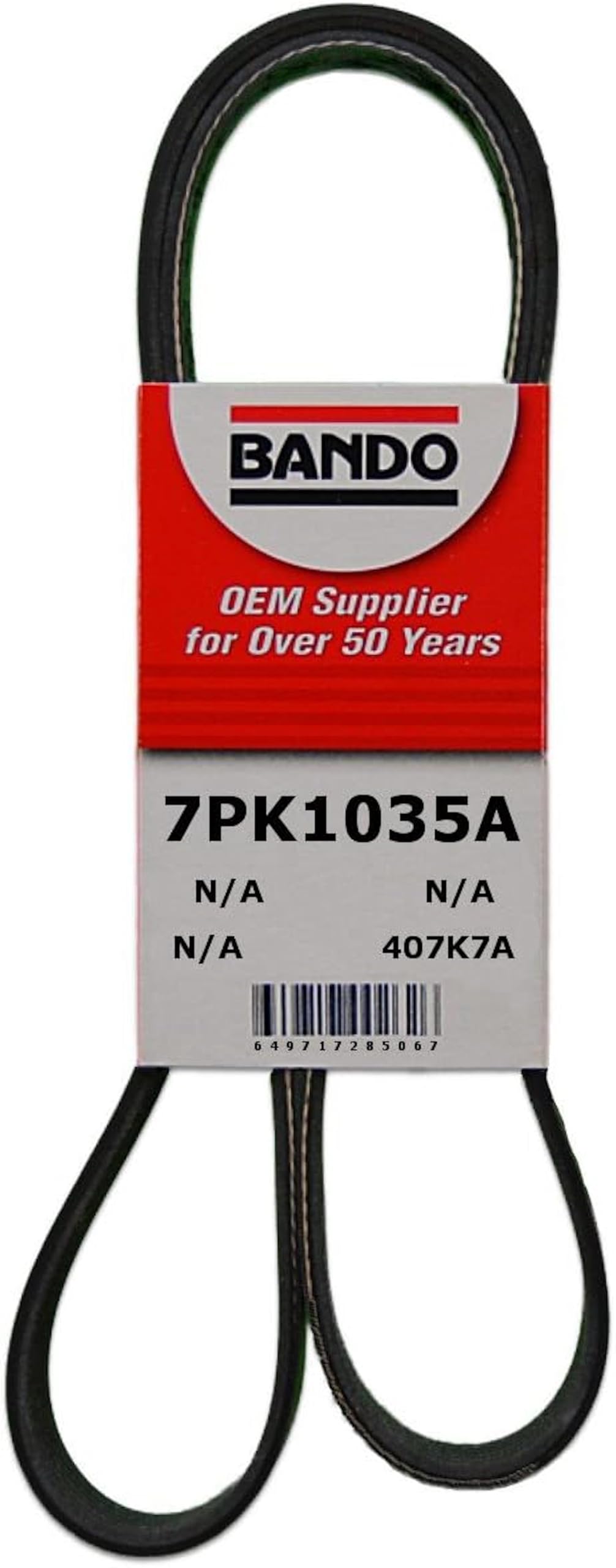 Bando USA serpentine belt with 7 ribs provides OEM-grade drive and reliability.