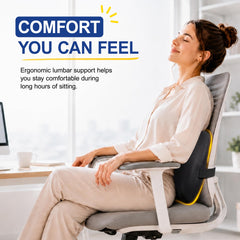 Bangled side profile highlighting contoured curve for posture support