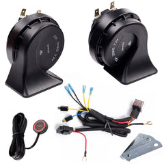 Banhao 12V truck horn with button kit for universal fit improves road presence